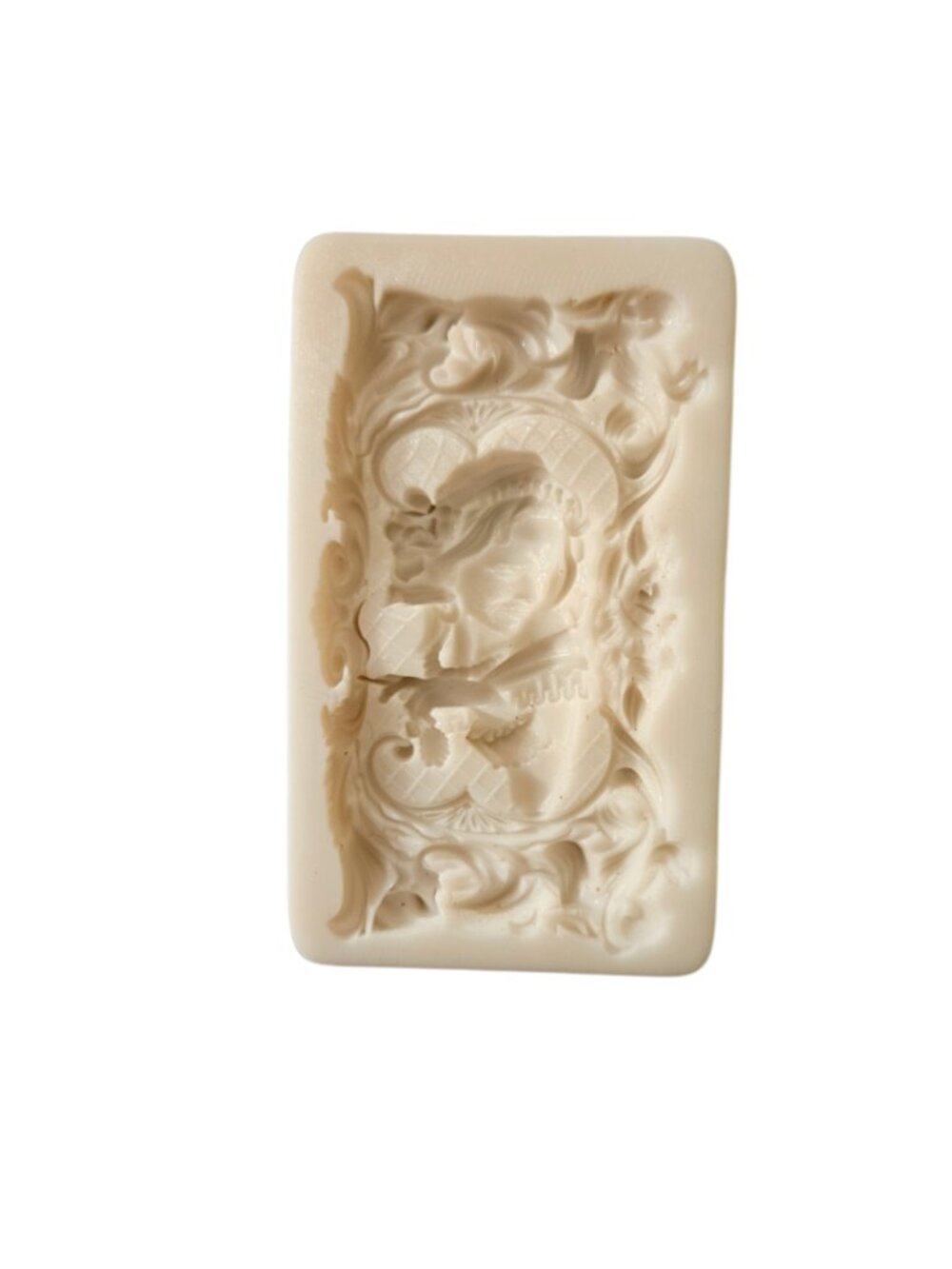 Decorative Cream Resin Plaque - Elegant Cherub Relief - Picture 6 of 15